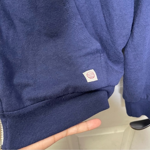 Marine Layer Women's True Navy Lined Hoodie Sz L - Picture 4 of 9